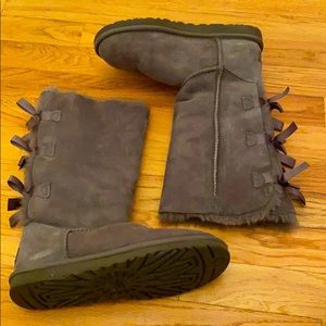 Women’s grey UGG boots
